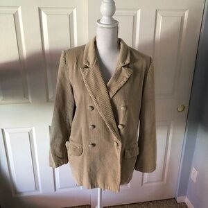- Women’s Size 10 whales cord jacket